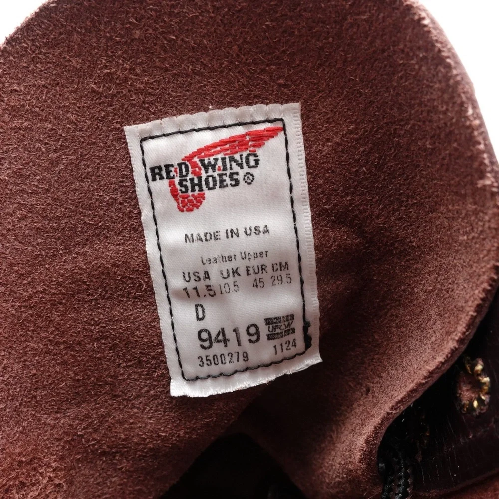 NEW Red Wing 9419 Beckman Heritage Made in USA Boots Men's 9419 Black Cherry